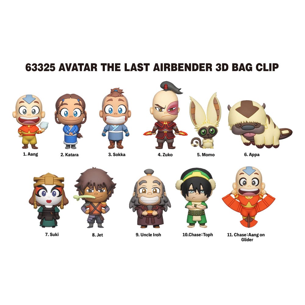 Avatar - Der Herr der Elemente 3D PVC-Taschenanhänger Series 1 Display (24) Image 1