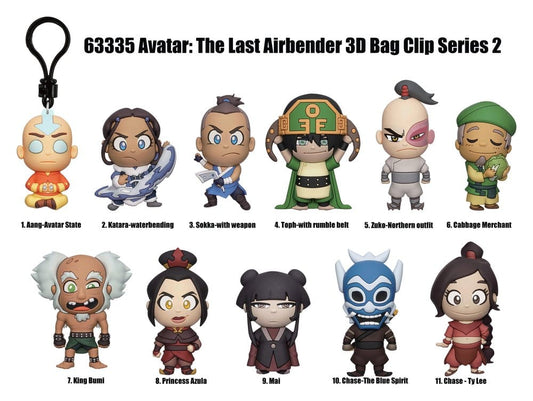 Avatar The Last Airbender 3D PVC-Taschenanhänger Serie 2 Blind Bag Display (24) Image 2