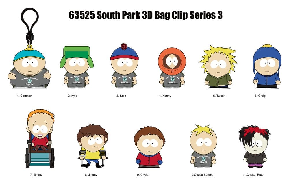 South Park 3D PVC-Taschenanhänger Serie 3 Display (24) Image 3