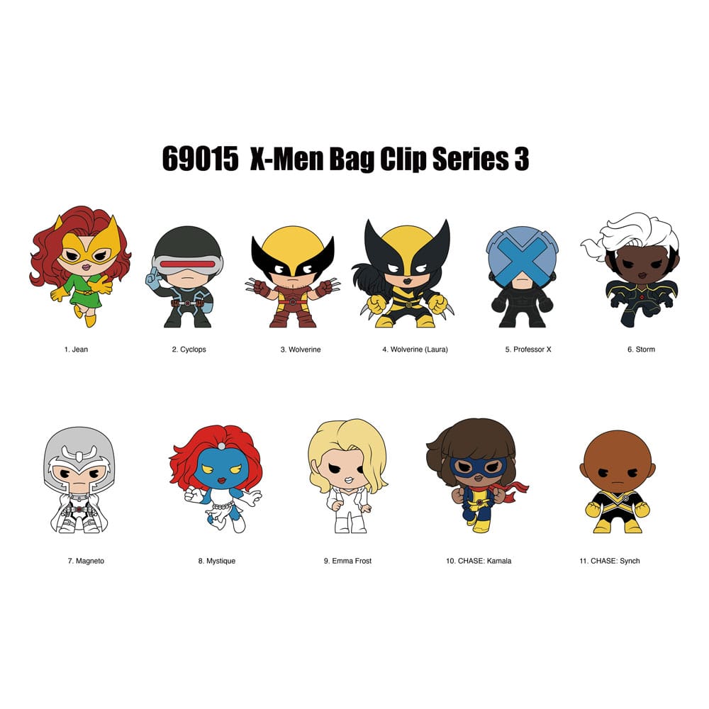 Marvel 3D PVC-Taschenanhänger X-men Classic Serie 3 Display (24) Image 1