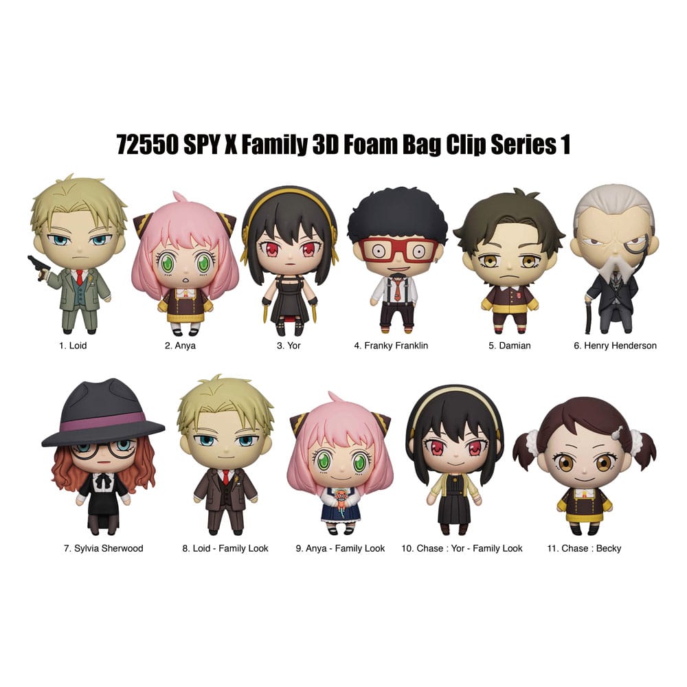 Spy x Family 3D PVC-Taschenanhänger Serie 1 Display (24) Image 2