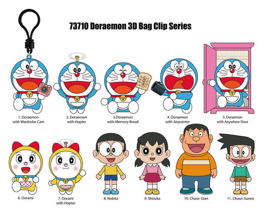 Doraemon 3D PVC-Taschenanhänger Serie 1 Display (24) Image 2