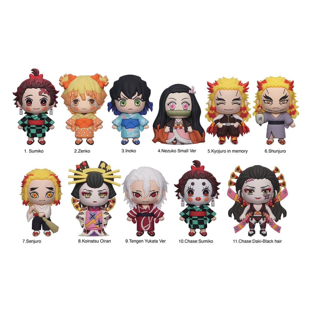 Demon Slayer: Kimetsu no Yaiba 3D PVC-Taschenanhänger Series 5 Display (24) Image