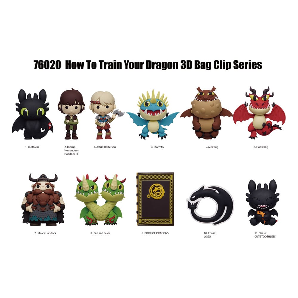 How to train your Dragon 3D PVC-Taschenanhänger 2025 Movie Display (24) Image 1