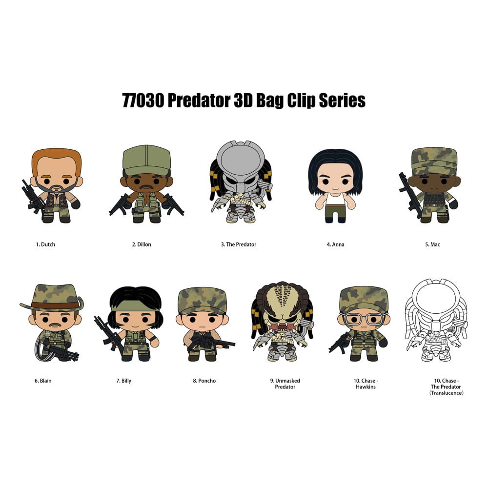 Predators 3D PVC-Taschenanhänger Serie 1 Display (24) Image 3
