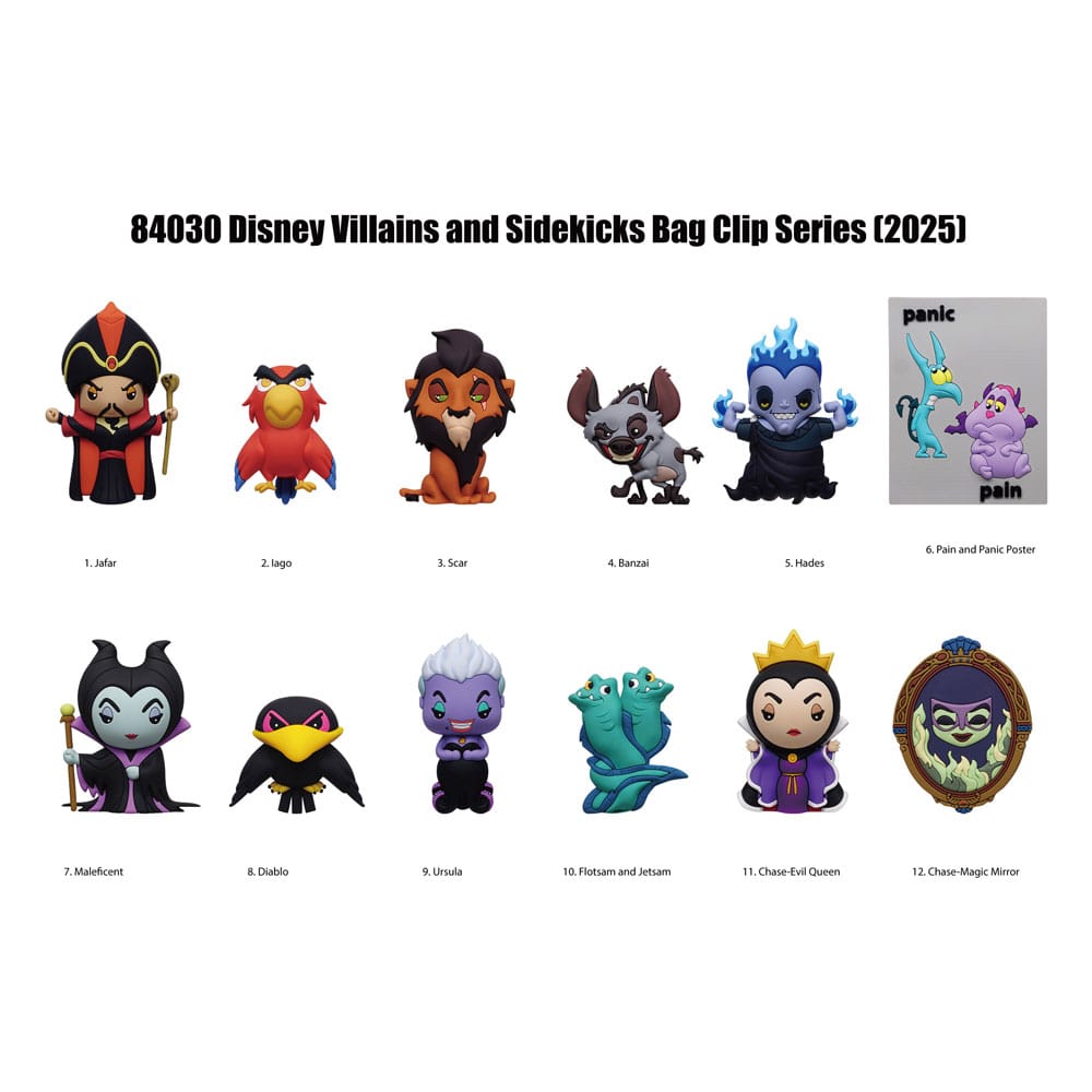 Disney 3D PVC-Taschenanhänger Villains Serie 4 Display (24) Image 1