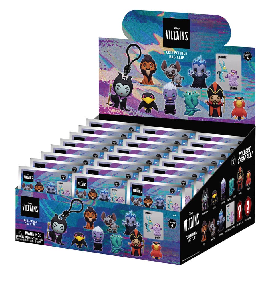 Disney 3D PVC-Taschenanhänger Villains Serie 4 Display (24) Image 3