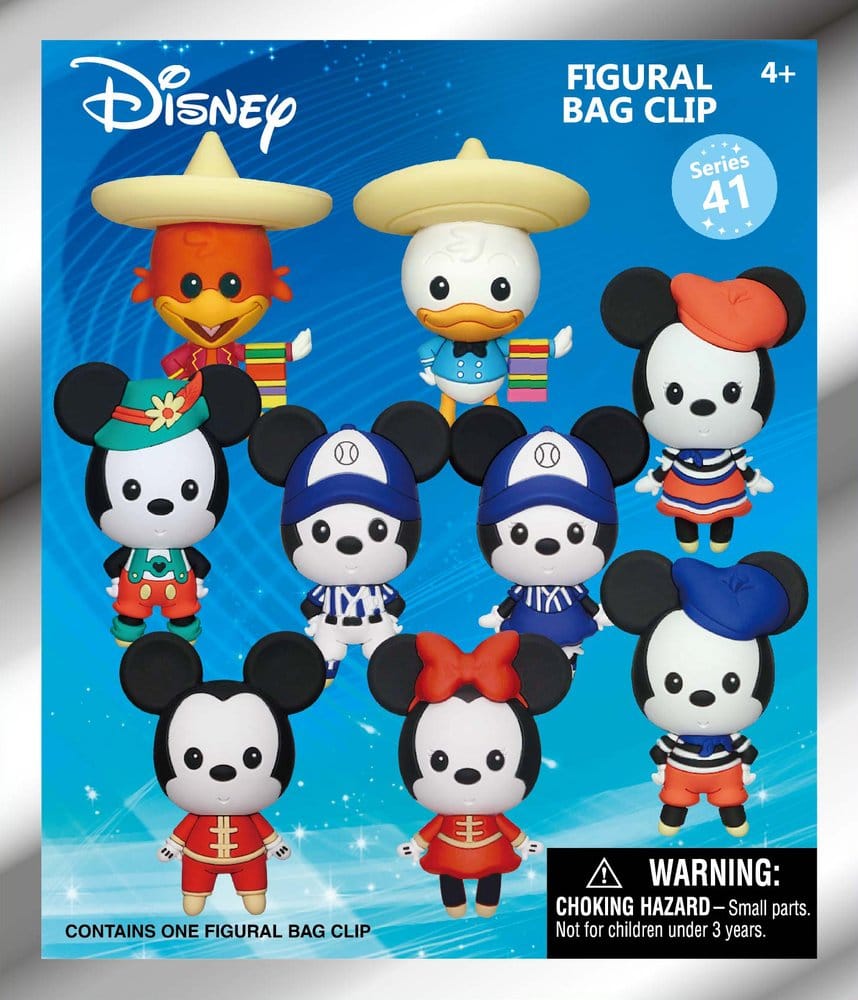Mickey & Minnie Around the World 3D PVC-Taschenanhänger Serie 1 Blind Bag Display (24) Image 3