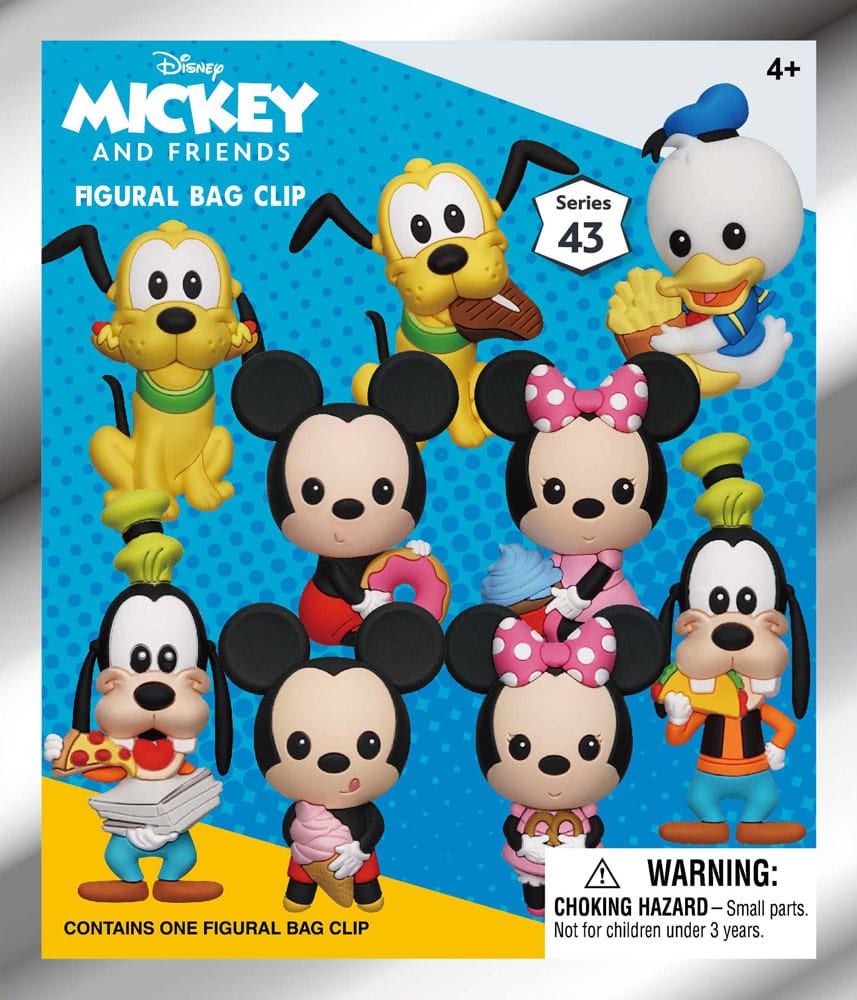 Mickey & Friends 3D PVC-Taschenanhänger Mickey & Friends with Food Series 43 Display (24) Image 2
