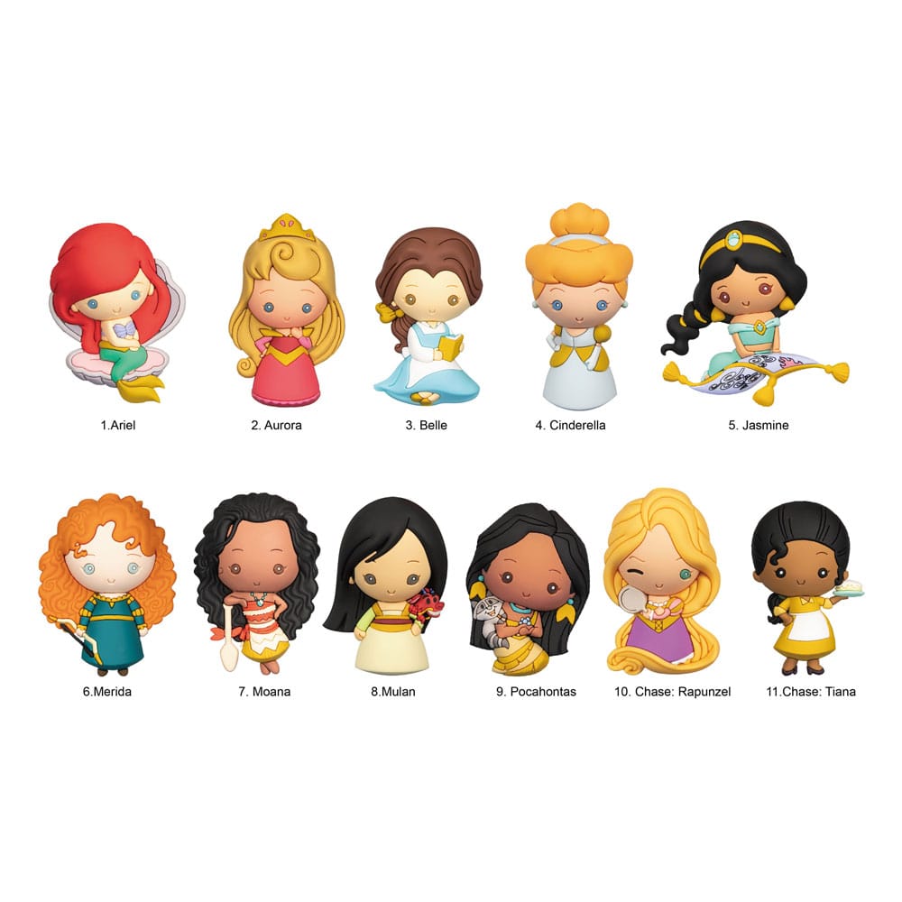 Disney 3D PVC-Taschenanhänger Ultimate Princess Series 31 Display (24) Image 1