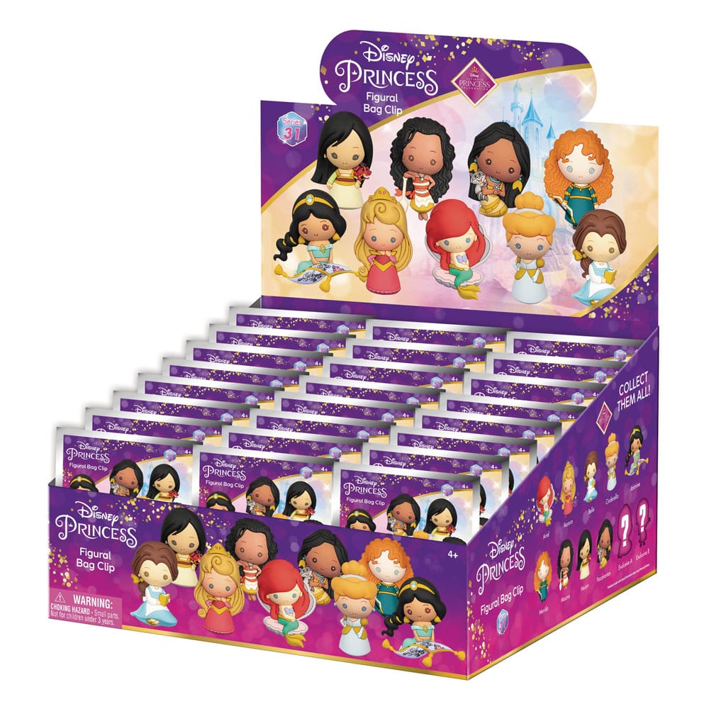 Disney 3D PVC-Taschenanhänger Ultimate Princess Series 31 Display (24) Image 3