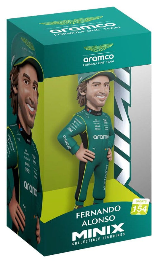Formel 1 Minix Figur Fernando Alonso (Aston Martin) 12 cm Image 2