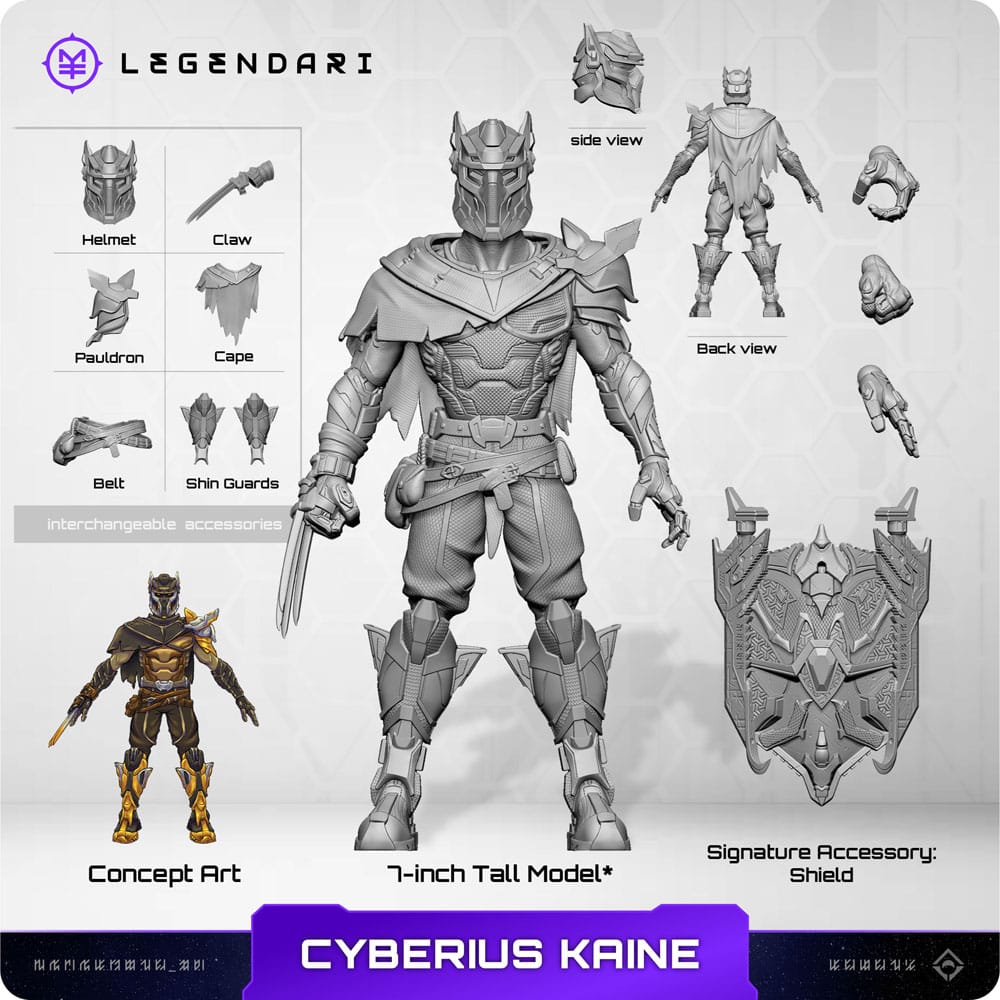 Legendari Actionfigur 1/10 Cyberius Kaine 18 cm Image 4