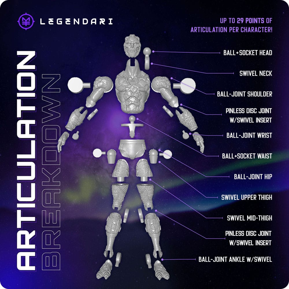 Legendari Actionfigur 1/10 Kael Darkhelm 18 cm Image 6