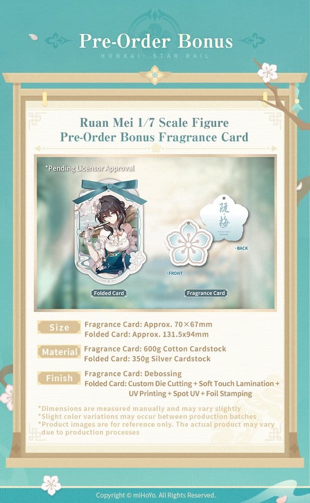 Honkai: Star Rail PVC Figur 1/7 Ruan Mei Plumblossom Letter Ver. With Bonus 18 cm Image 17