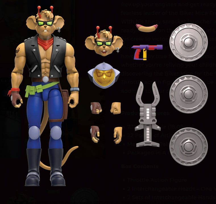 Biker Mice From Mars Actionfigur Throttle 18 cm Image 4