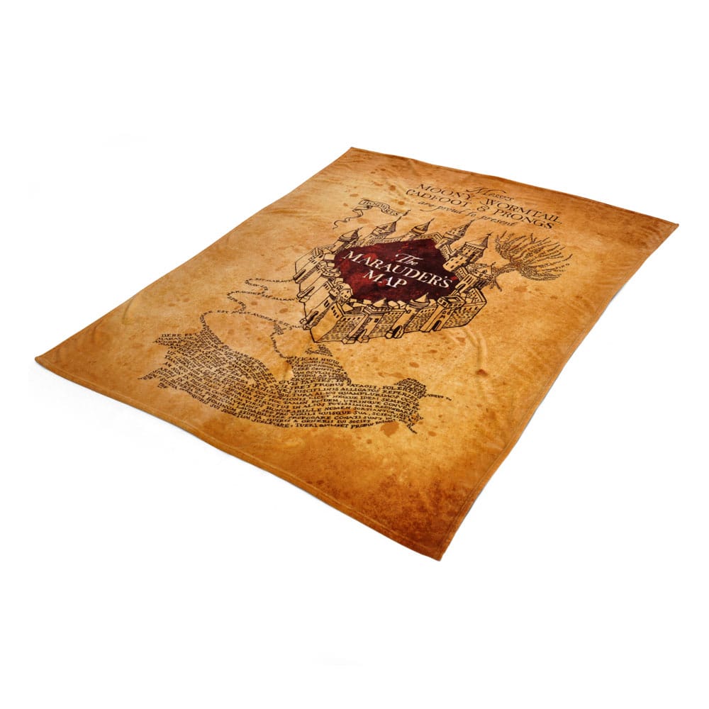 Harry Potter Kuschelige Fleecedecke Marauder´s Map 180 x 200 cm Image