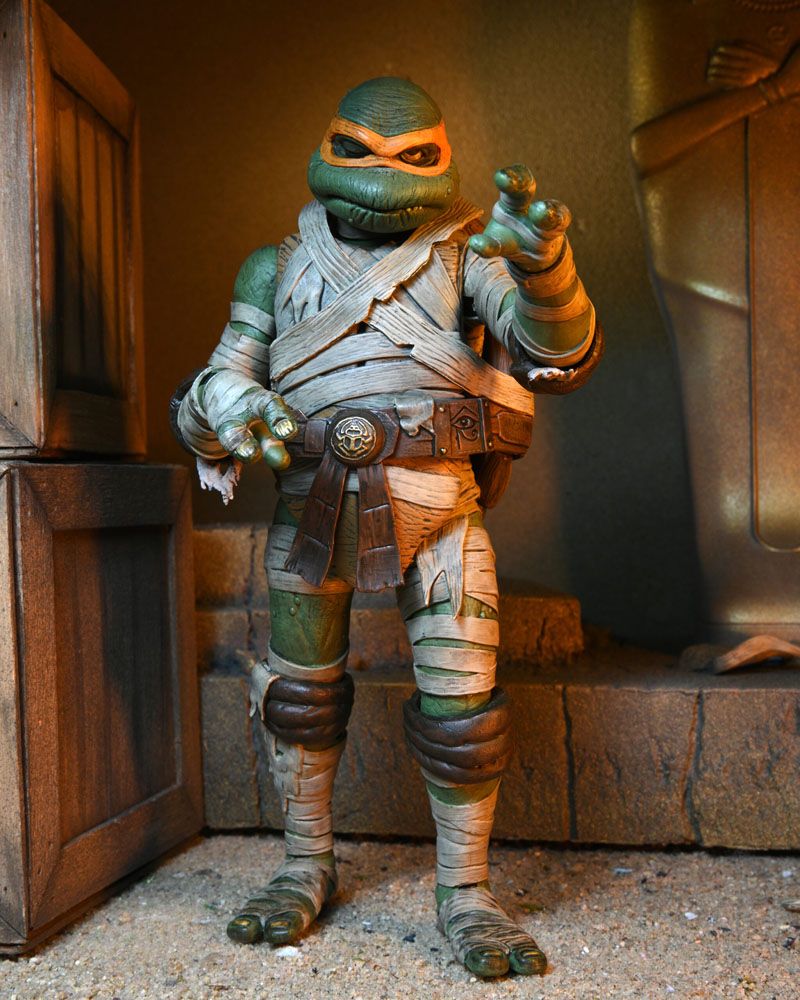 Universal Monsters x Teenage Mutant Ninja Turtles Actionfigur Ultimate Michelangelo as The Mummy 18 cm Image 10