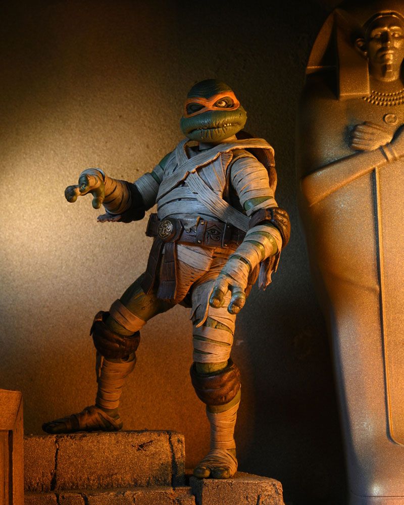 Universal Monsters x Teenage Mutant Ninja Turtles Actionfigur Ultimate Michelangelo as The Mummy 18 cm Image 13