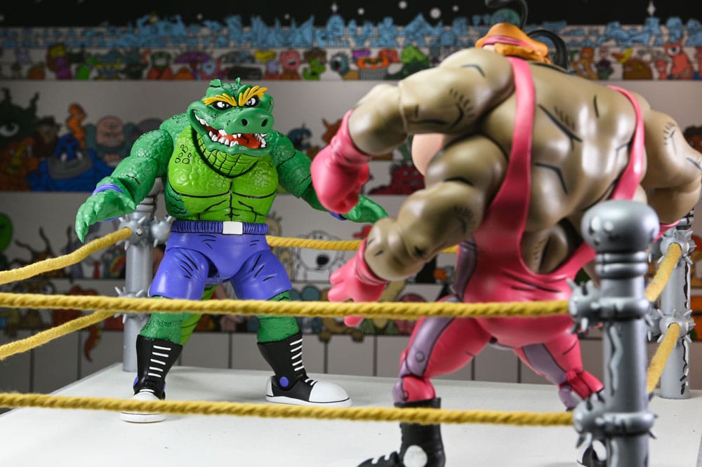 Teenage Mutant Ninja Turtles (Archie Comics) Actionfigur Stump Wrestling Leatherhead 18 cm Image 9