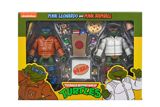 Teenage Mutant Ninja Turtles (Cartoon) Actionfigur Punk Leo and Punk Raph 2 Pack 18 cm Image 2