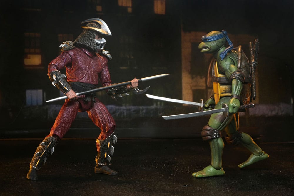 Teenage Mutant Ninja Turtles (1990 Movie) Actionfigur Roof Top Battle Shredder vs Leo 18 cm Image 9