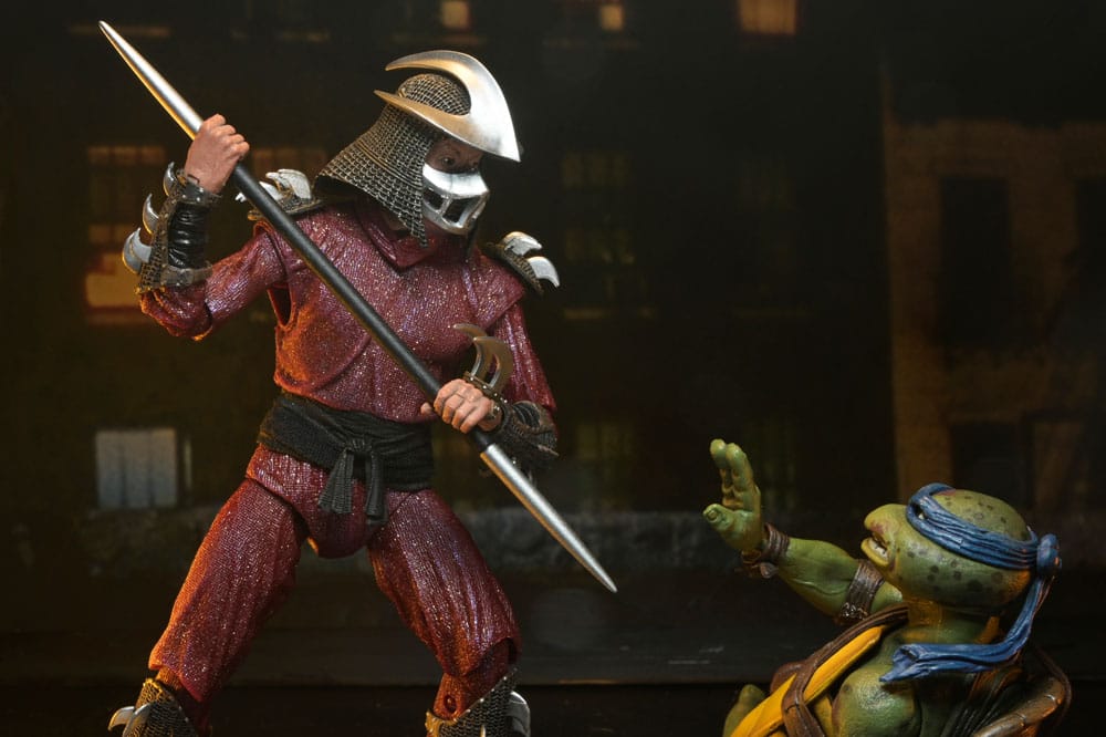 Teenage Mutant Ninja Turtles (1990 Movie) Actionfigur Roof Top Battle Shredder vs Leo 18 cm Image 11