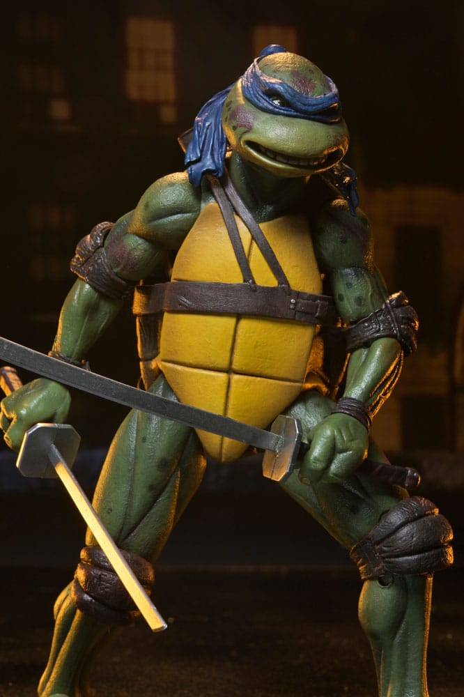 Teenage Mutant Ninja Turtles (1990 Movie) Actionfigur Roof Top Battle Shredder vs Leo 18 cm Image 15