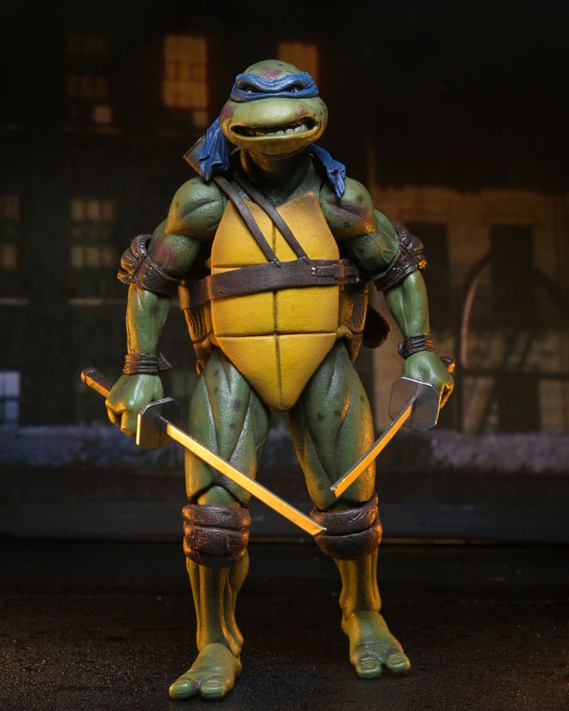 Teenage Mutant Ninja Turtles (1990 Movie) Actionfigur Roof Top Battle Shredder vs Leo 18 cm Image 16