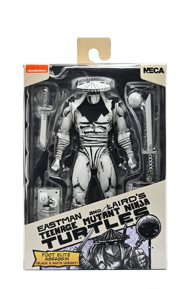 Teenage Mutant Ninja Turtles Actionfigur Foot Assassin Black and White 18 cm Image 10