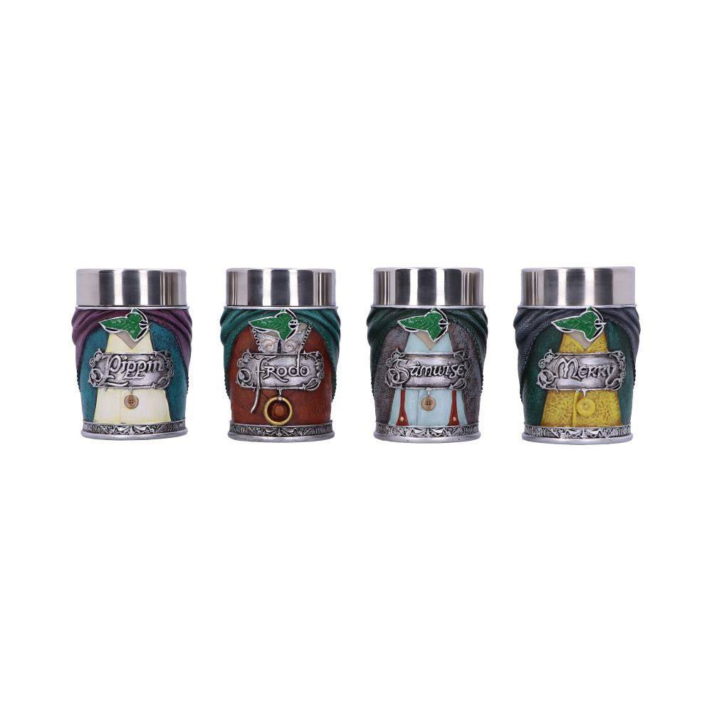 Herr der Ringe Schnapsgläser 4er-Pack Hobbits Image 1
