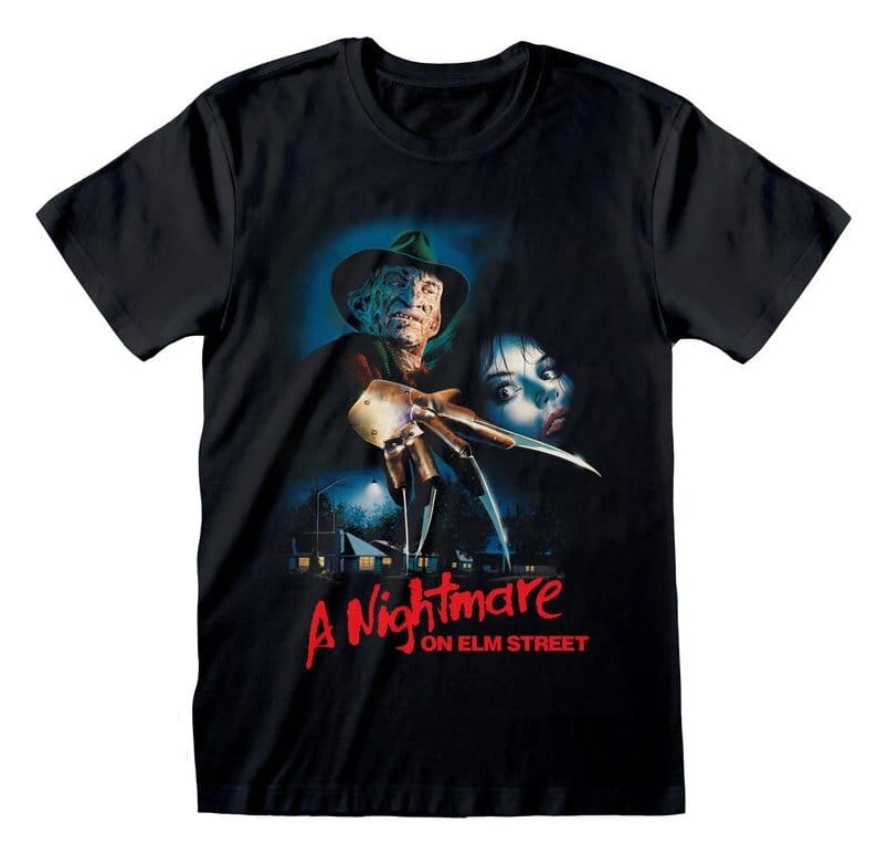 Nightmare on Elm Street T-Shirt Logo Poster Black Größe S Image