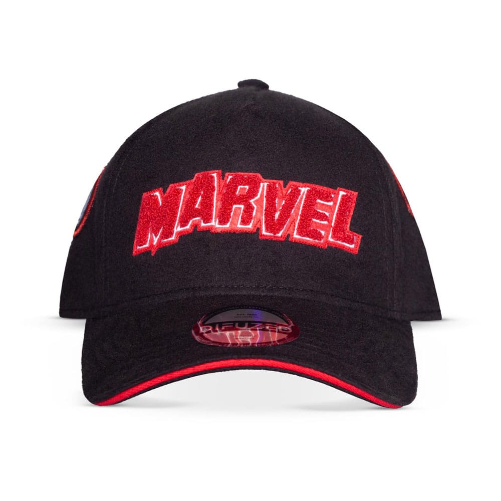 Marvel Baseball Cap Logo Red & White Image