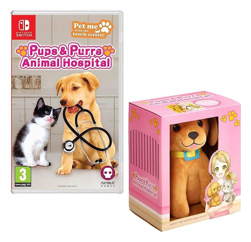 Pups & Purrs Animal Hospital Videospiel mit Plüschfigur Hund Image
