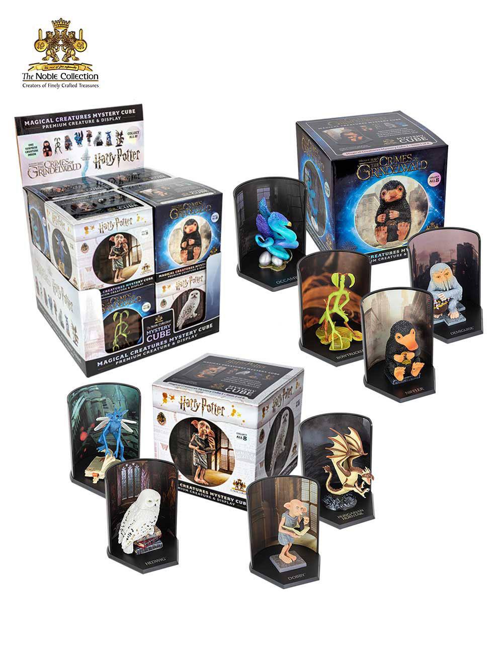 Harry Potter / Phantastische Tierwesen Magical Creatures Mystery Cube Statuen 9 cm Display (8) Image