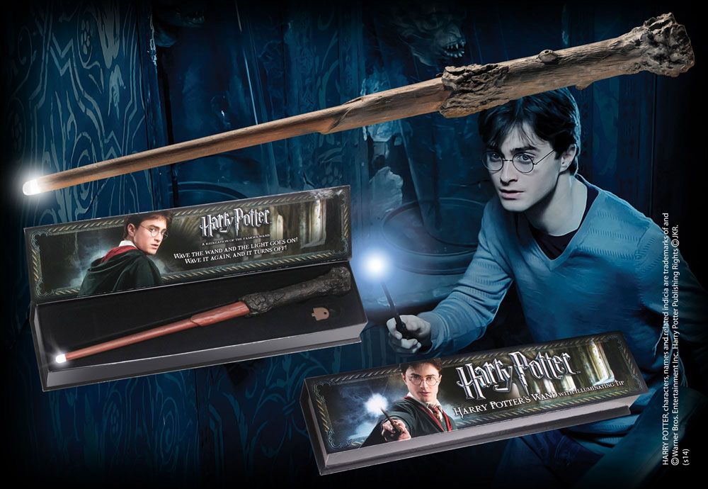 Harry Potter Replik Harrys Zauberstab mit Leuchtfunktion Image