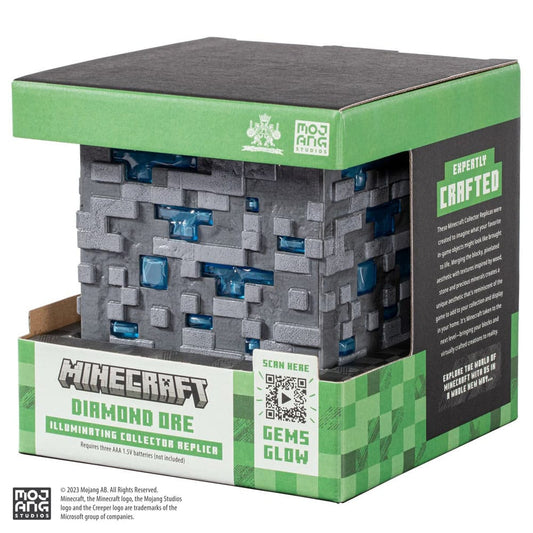 Minecraft Replik Illuminating Diamond Ore Cube 10 cm Image 2
