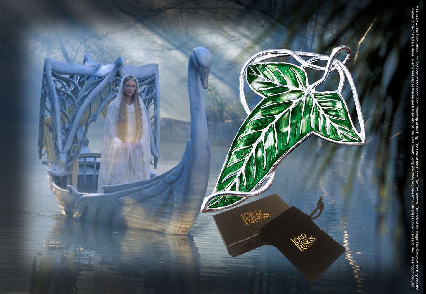Herr der Ringe Brosche Elbische Blattbrosche (versilbert) Image