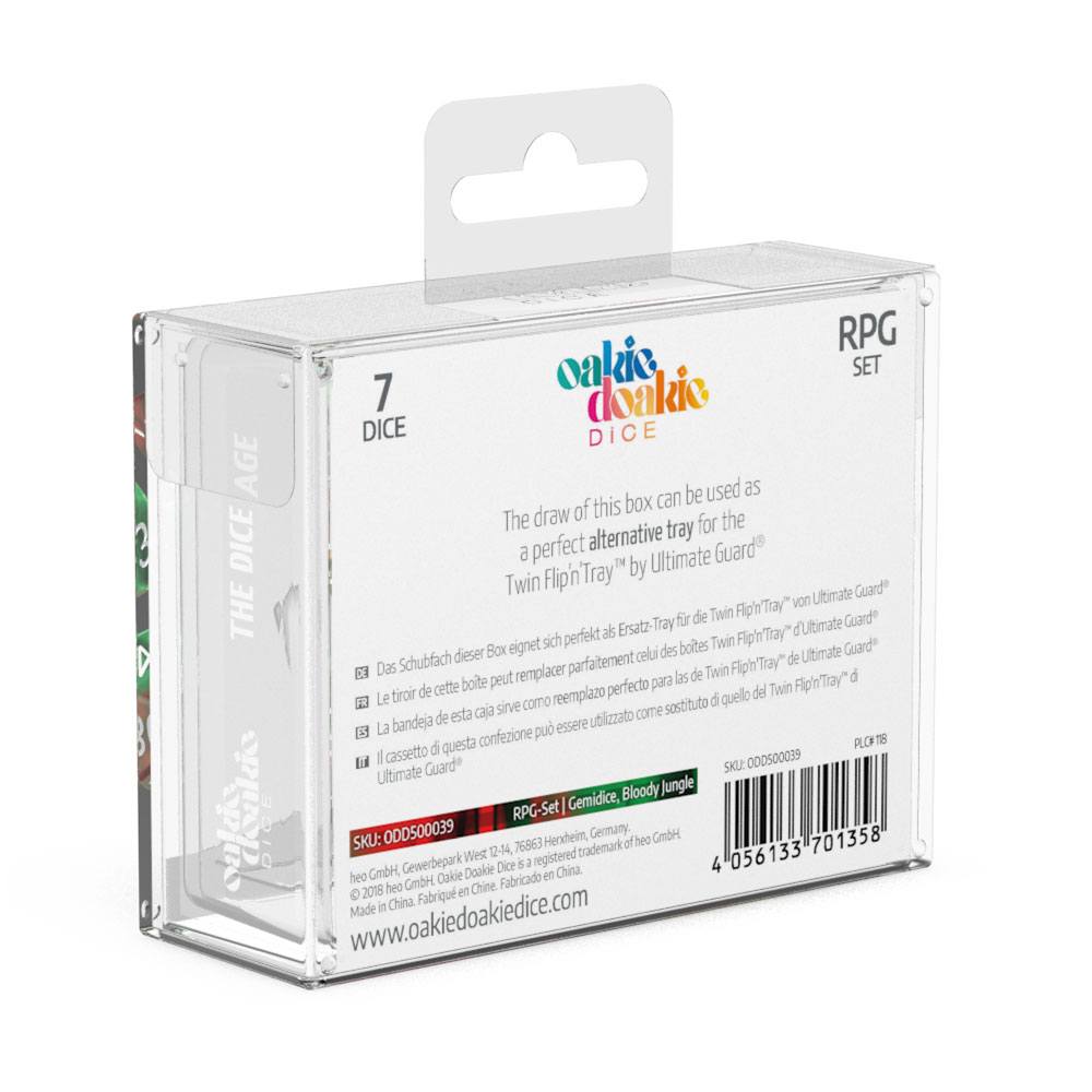 Oakie Doakie Dice Würfel RPG-Set Gemidice - Bloody Jungle (7) Image 3