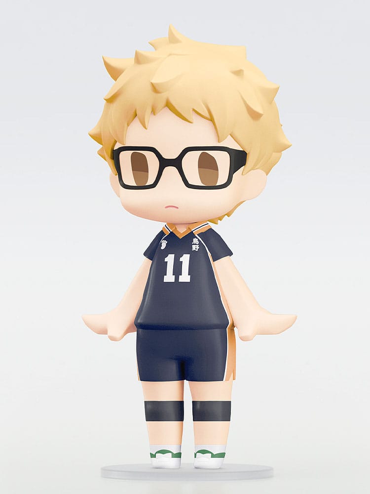 Haikyu!! HELLO! GOOD SMILE Actionfigur Kei Tsukishima 10 cm Image 4