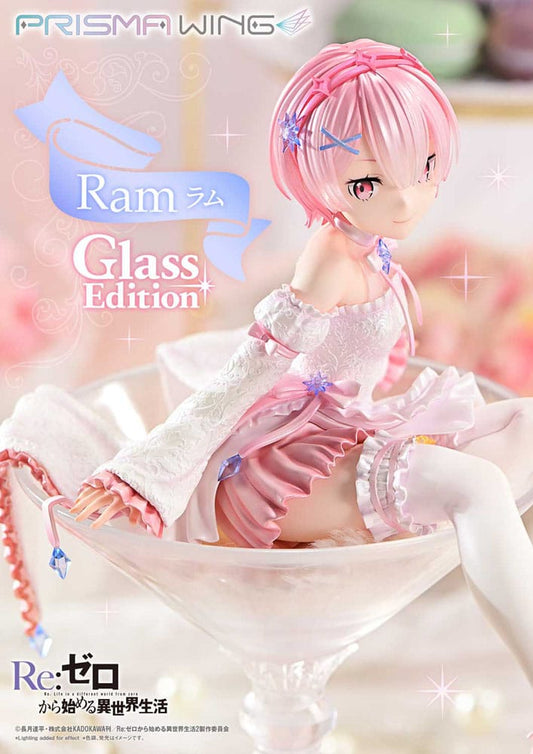 Re:ZERO Starting Life in Another World Prisma Wing PVC Statue 1/7 Ram Glass Edition 24 cm Image 2