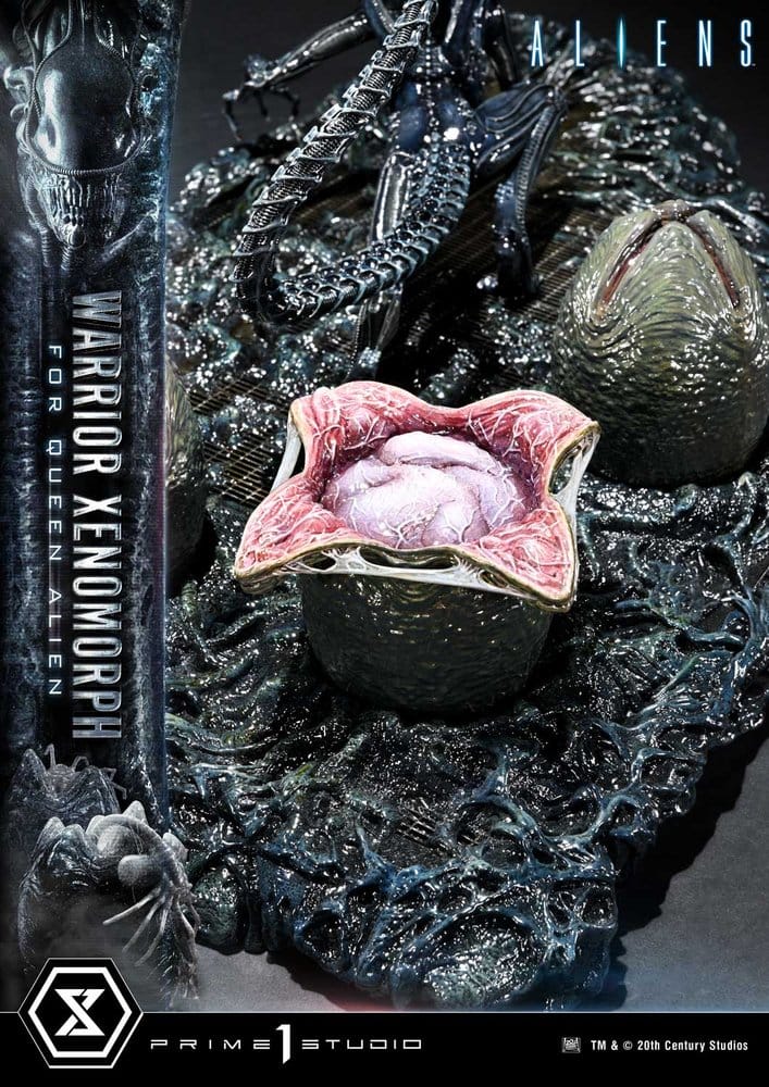Aliens (Film) Ultimate Diorama Masterline Statue Warrior Xenomorph for Queen Alien 23 cm Image 21