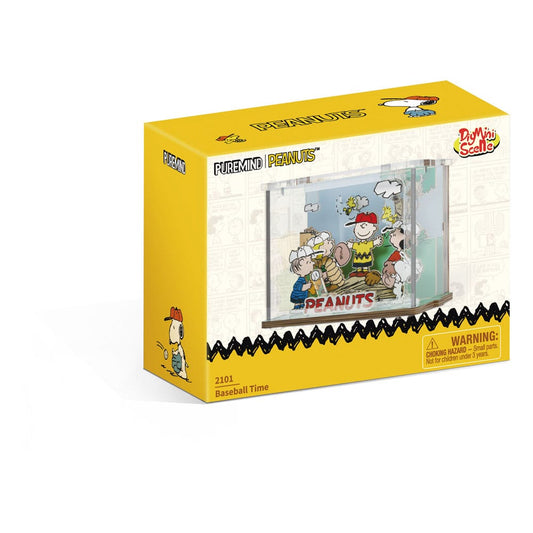 Die Peanuts Puremind DIY Bauset Mini Scene Baseball Time Image 2