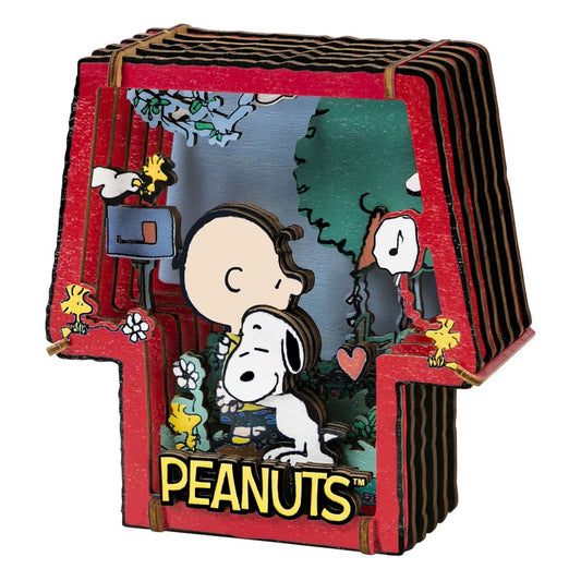 Die Peanuts Puremind Modellbausatz Wooden Theater Healing Hug Image 2