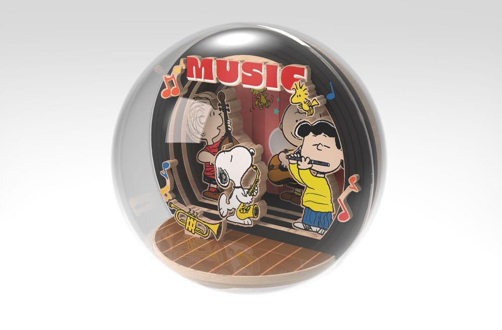 Die Peanuts Puremind Modellbausatz Wooden Theater Globe Night of Music Image 6