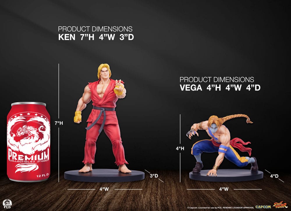 Street Fighter Street Jam Statuen 1/10 Ken & Vega Set Image 12