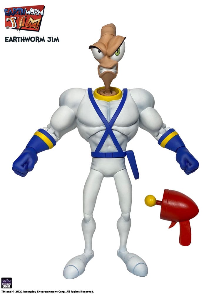 Earthworm Jim Zubehör-Set Wave 1: Worm Body & Jim Heads Accessory Pack Image 8
