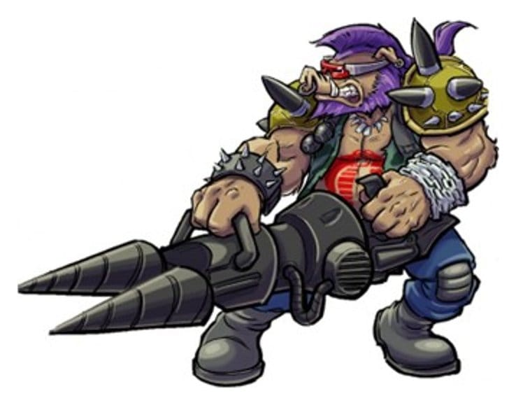 Teenage Mutant Ninja Turtles x G.I. Joe Crossover Classics Actionfigur Rocksteady x Dreadnok Buzzer 12 cm Image