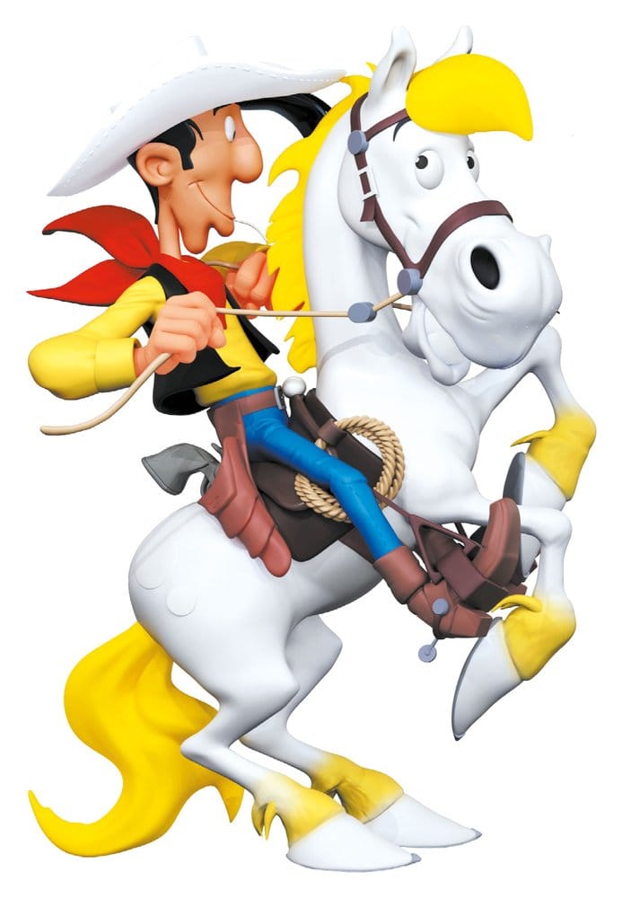 Lucky Luke Resin Statue Lucky Luke auf dem sich aufbäumenden Jolly Jumper 25 cm Image