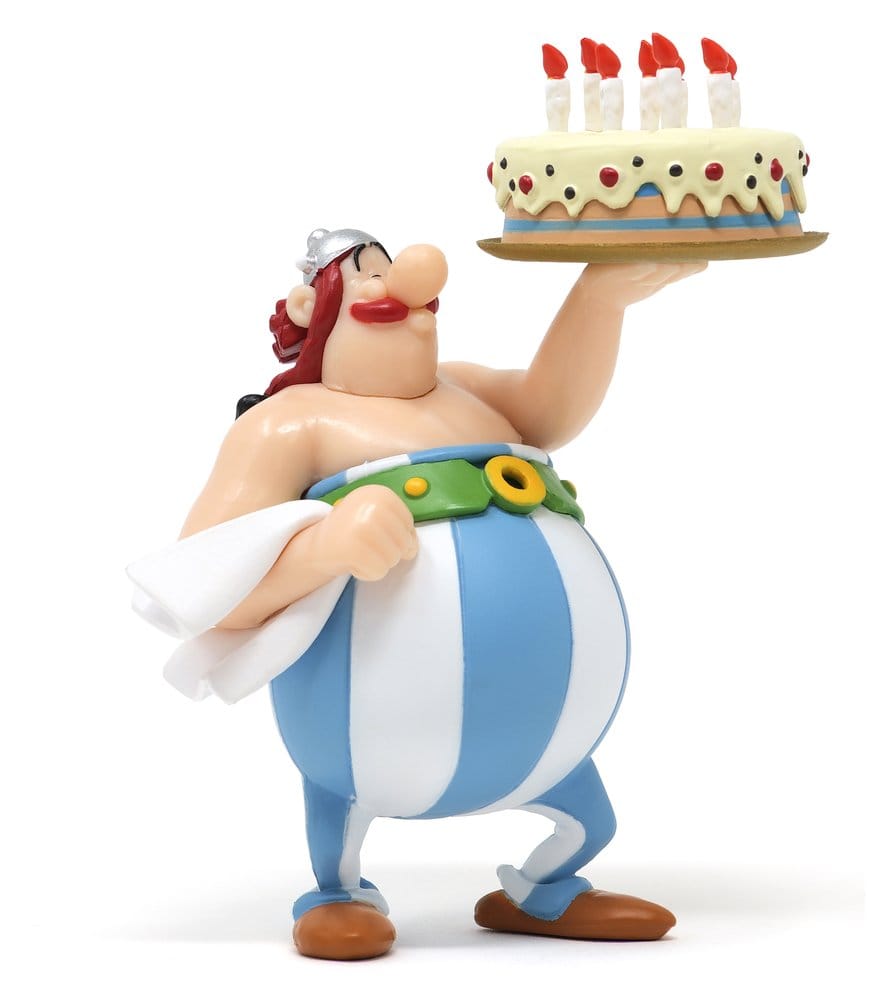 Asterix PVC Figur Obelix Alles Gute zum Geburtstag 8,5 cm Image